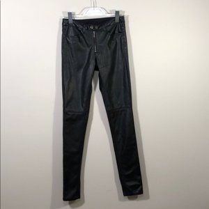 H&M Faux Leather Pants, Size 4 (runs small)